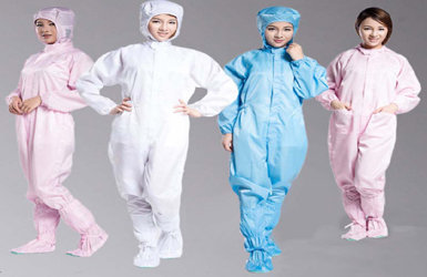 Body protection productsESD clean room suits with cap