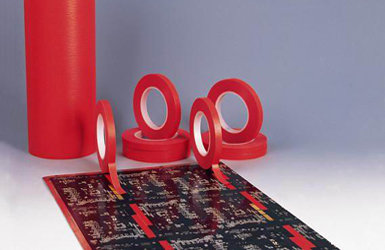 Heat resistant red masking tapes